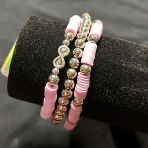 Infinity clay bracelet